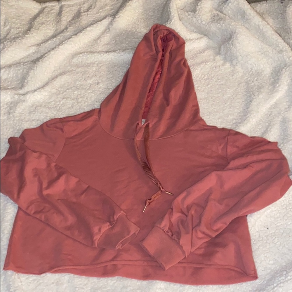 pink crop top sweatshirt - Picture 1 of 1